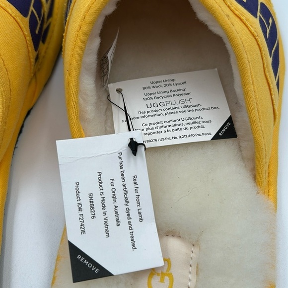 2097- UGG Men’s Slippers Lamb Fur Size 10 NWT - Picture 4 of 7